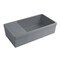 Whitehaus Lrg Rvrsbl Matte Kitchen Sink W/ A 2.5" Lip Front Apron On Both Sides,  WHQD540-M-CEMENT - alternate 1